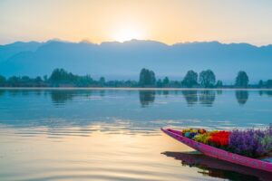 Sunrise on Dal lake, Kashmir India